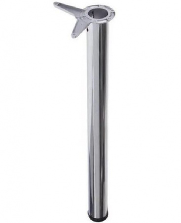 Опоры для столов и барных стоек  h 1100 d 60 боковое крепление черный хром