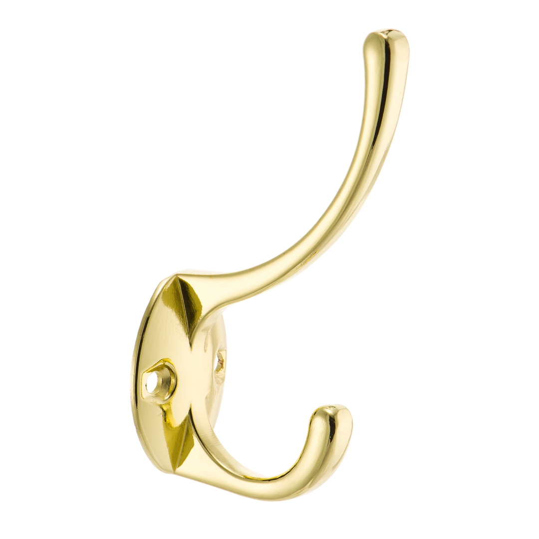KR 0030 OT Крючок 2-х рожковый золото SALE (стоп-лист)