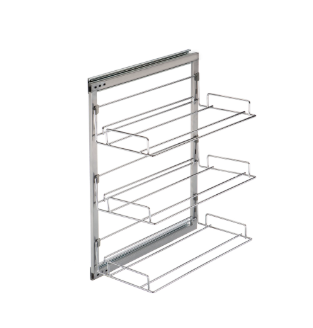 полка для обуви 3 уровня 490х165х260 боковое крепление SALE