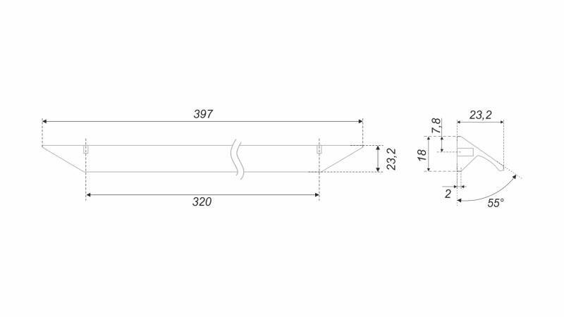 BRD RS157RCHMP.3 ручка-скоба 320 мм RICK розовое шампанское