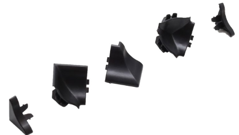 Комплект заглушка для мини бортика, цвет черный (заказ)