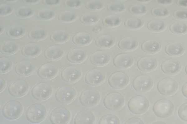 Демпфер 3007 d 8мм h1,6 мм полусфера прозрачный (лист 24 шт.)