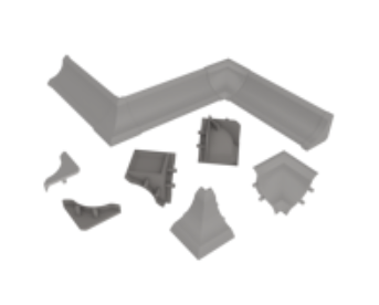 KORNER комплект загл+углы LB-15-605 "серый" 20-15-4-605 (заказ)