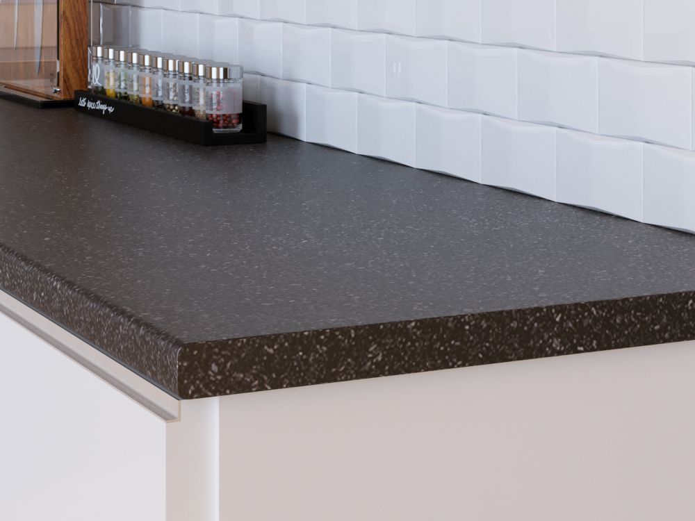 Столешница КЕДР МК 3000*600*38мм 1 группа - Черное серебро 4060(4161)/S (заказ)