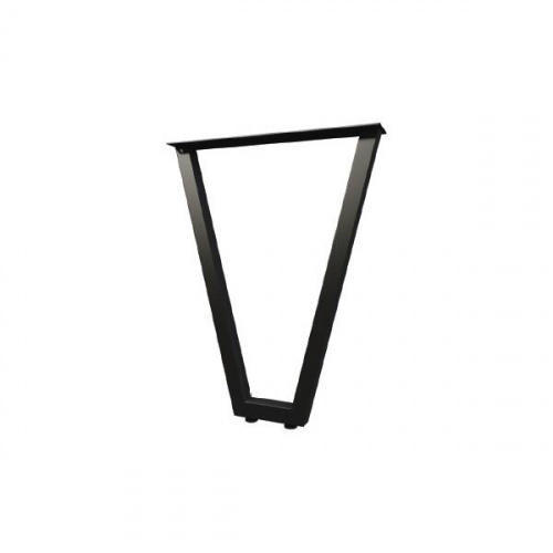 Опора для стола V-образная Лиссабон, l.560, h.720, отделка черный бархат (матовый) (заказ)