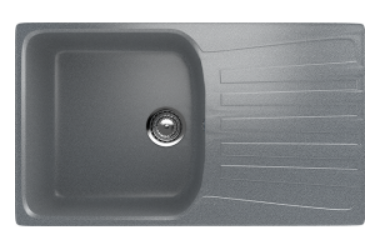 Мойка ULGRAN U-203-309 прямоугольная универсальная темно-серый