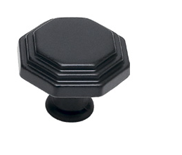 Ручка-кнопка, отделка черный матовый (заказ)