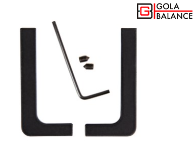 BRD RZ051.01BL заглушки L GOLA BALANCE черный (комп. 2шт)