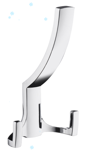 KR 0340 SC Крючок 3-х рожковый хром