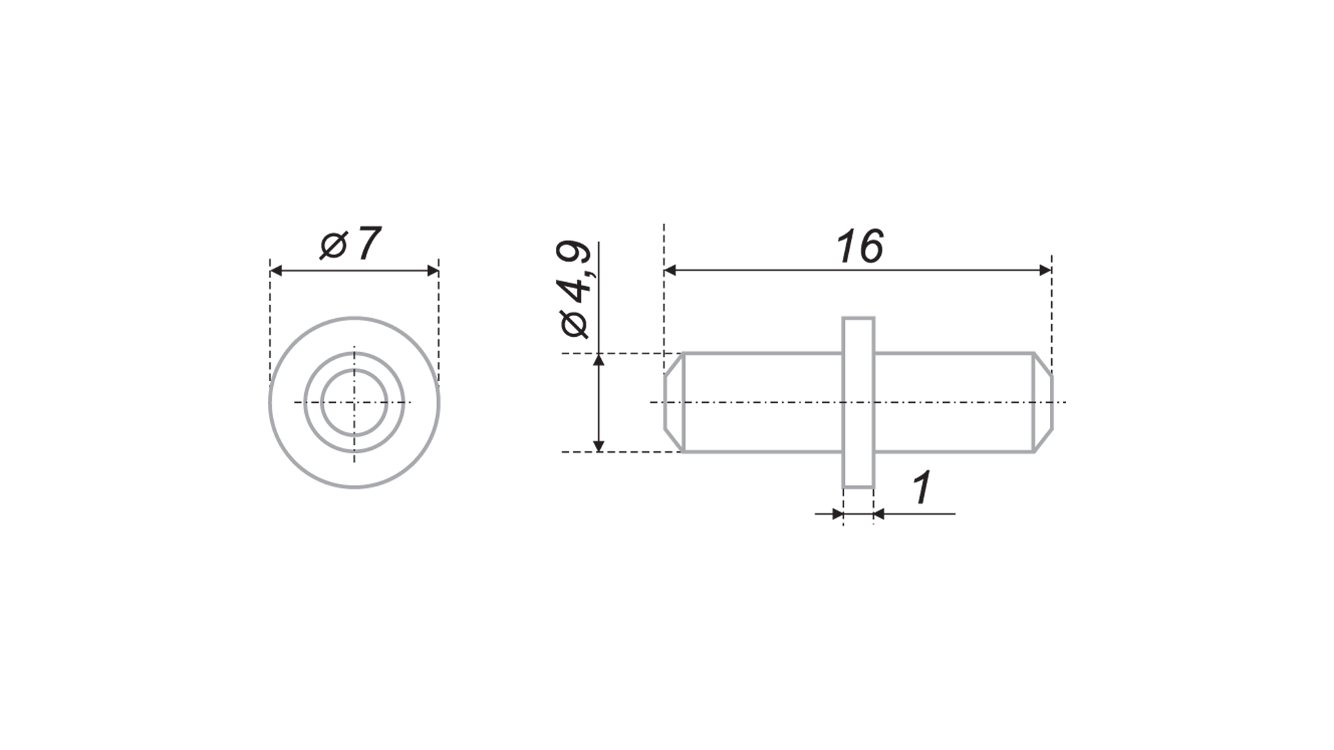 BRD P101ZN.56 полкодержатель DUPLO 5/16 цинк