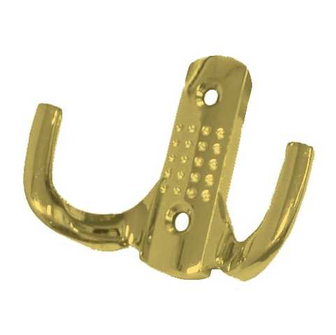 BRD K204GP.6 Крючок 2-х рожковый с перфорацией золото (заказ)