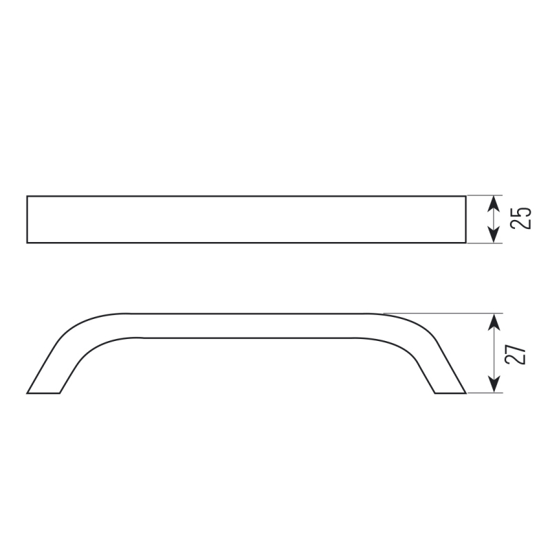 SETE ручка-скоба 128 мм  черный, алюминий SALE