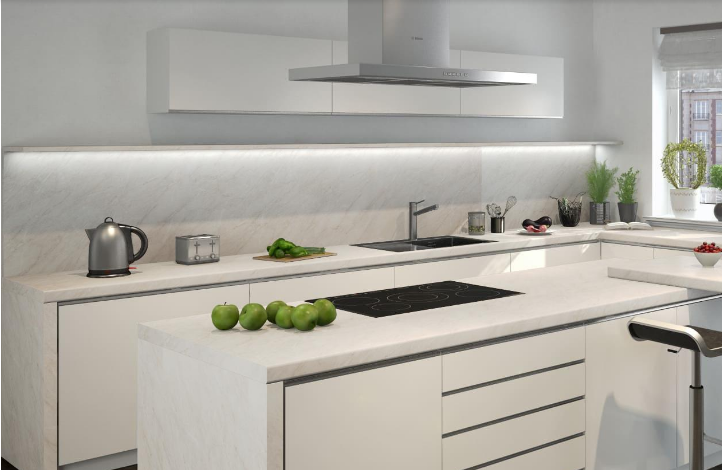 Столешница КЕДР МК 3000*600*38мм 1 группа - Мрамор бежевый 2337/S (Мрамор Аргентина)