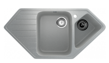 Мойка ULGRAN U-409-310 трапеция  серый