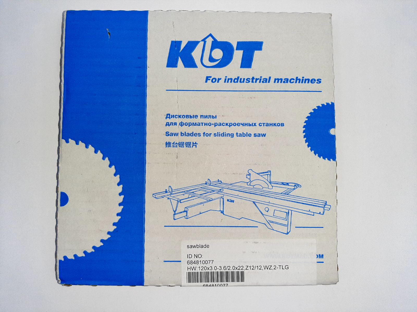 Пила подрезная 120*3,0/3,6*22 z12+12 WZ KDT SALE