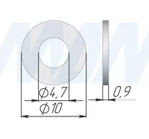 Прокладка пластиковая, черная SALE (стоп-лист)