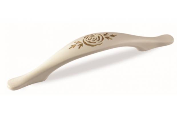 ВЛ FS-078 ручка скоба 96 мм серебро прованс/9003 белый матовый SALE