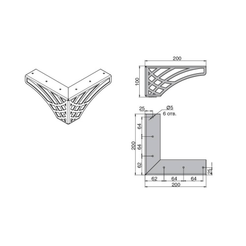 ML4.0100.9010 ножка декоративная Рим h 100 белый (заказ)