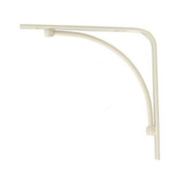 Консоль фигурная АРКА, 150*150*3 мм, слоновая кость (снято)