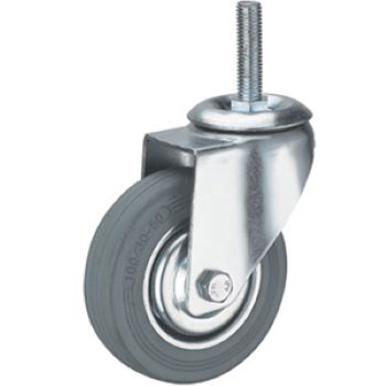 Опоры колесные с винтом М10 d 75 сер. резина, б/с SALE