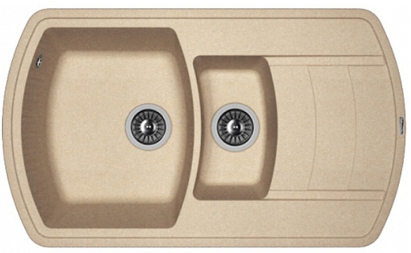 Мойка FLORENTINA Нире К 860*510*217 песочный (стоп-лист)