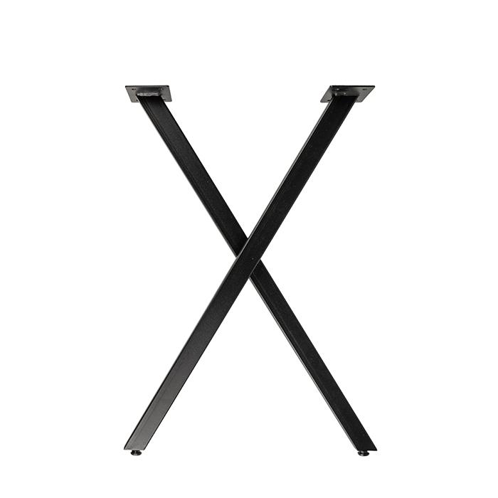 Опора для стола Х-образная h.710х450х543 мм, черный матовый (SANBERG)