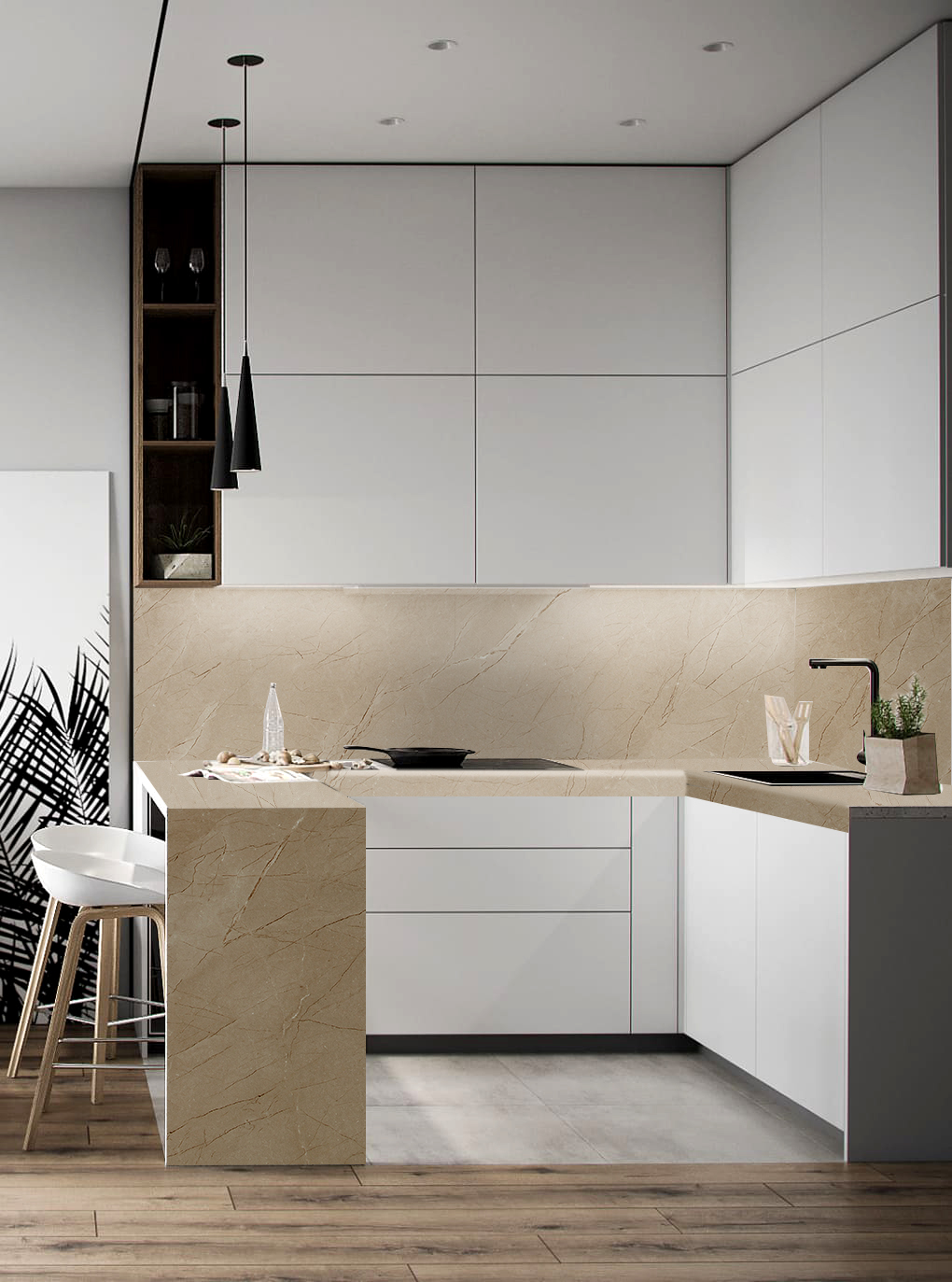 Столешница R3 КЕДР МК 3000*600*38мм 2 группа - Джайпур 940