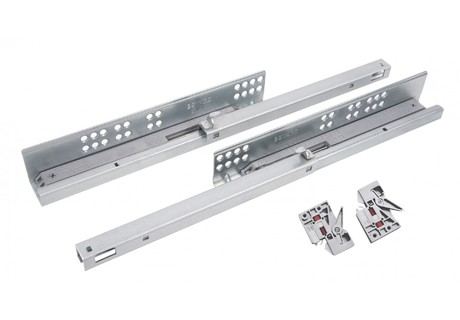 BRD DB8882/Zn направляющие скрытого монтажа B-slide 400, неполн. выдв. (надвижной) (снято)