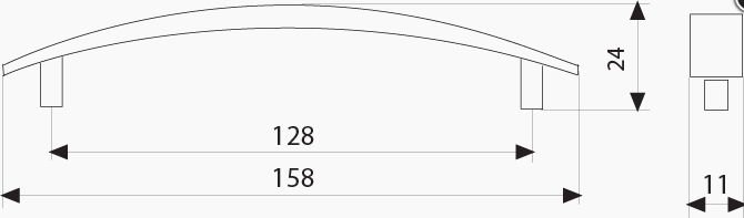 МФ 8979  ручка скоба 128 мм хром SALE