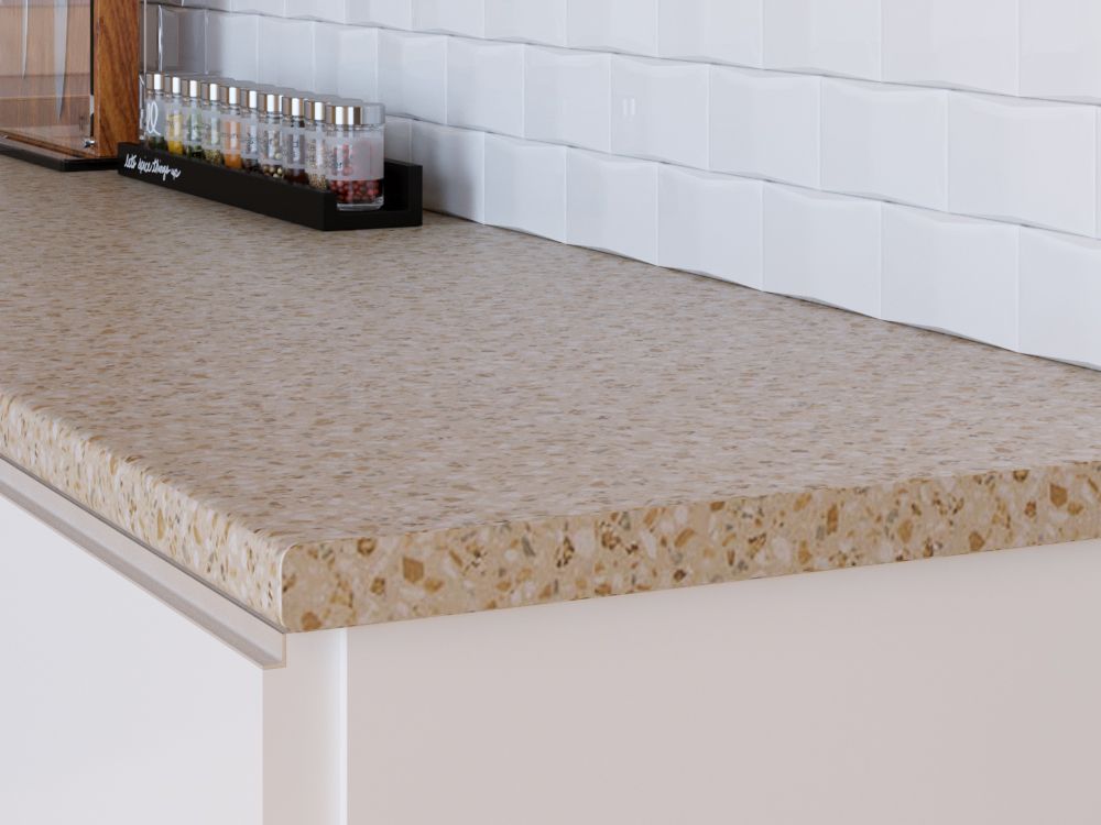 Столешница КЕДР МК 3000*600*25мм 1 группа - Камешки 9968/S (Пестрый камень) (снят)