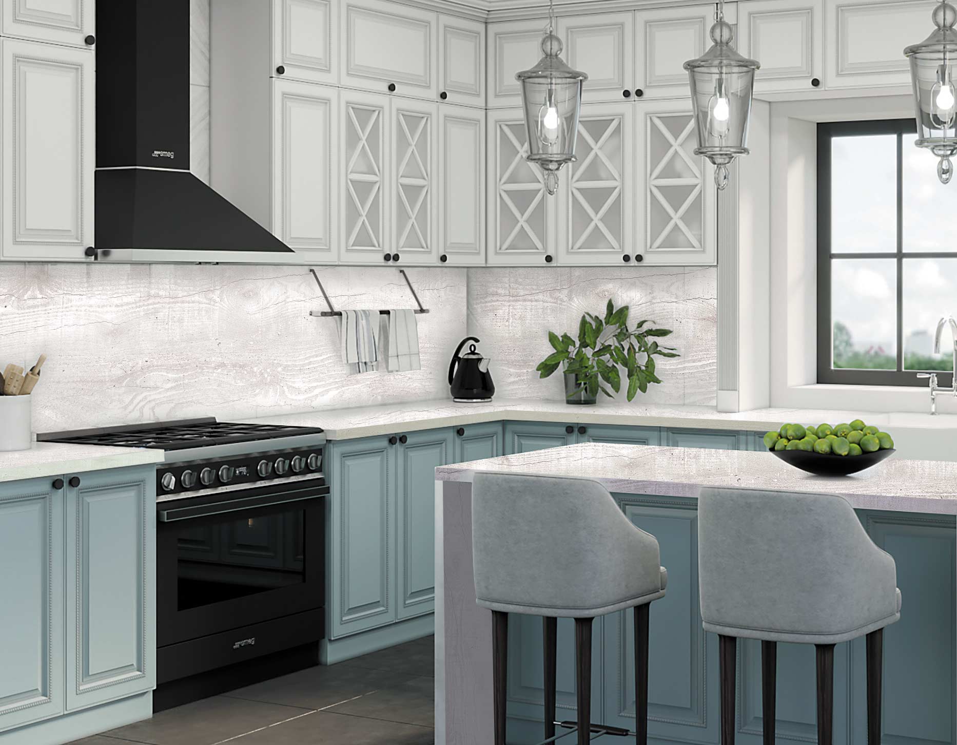 Столешница КЕДР МК 3000*600*38мм 1 группа - Сосна бетонная 1533 (снят)