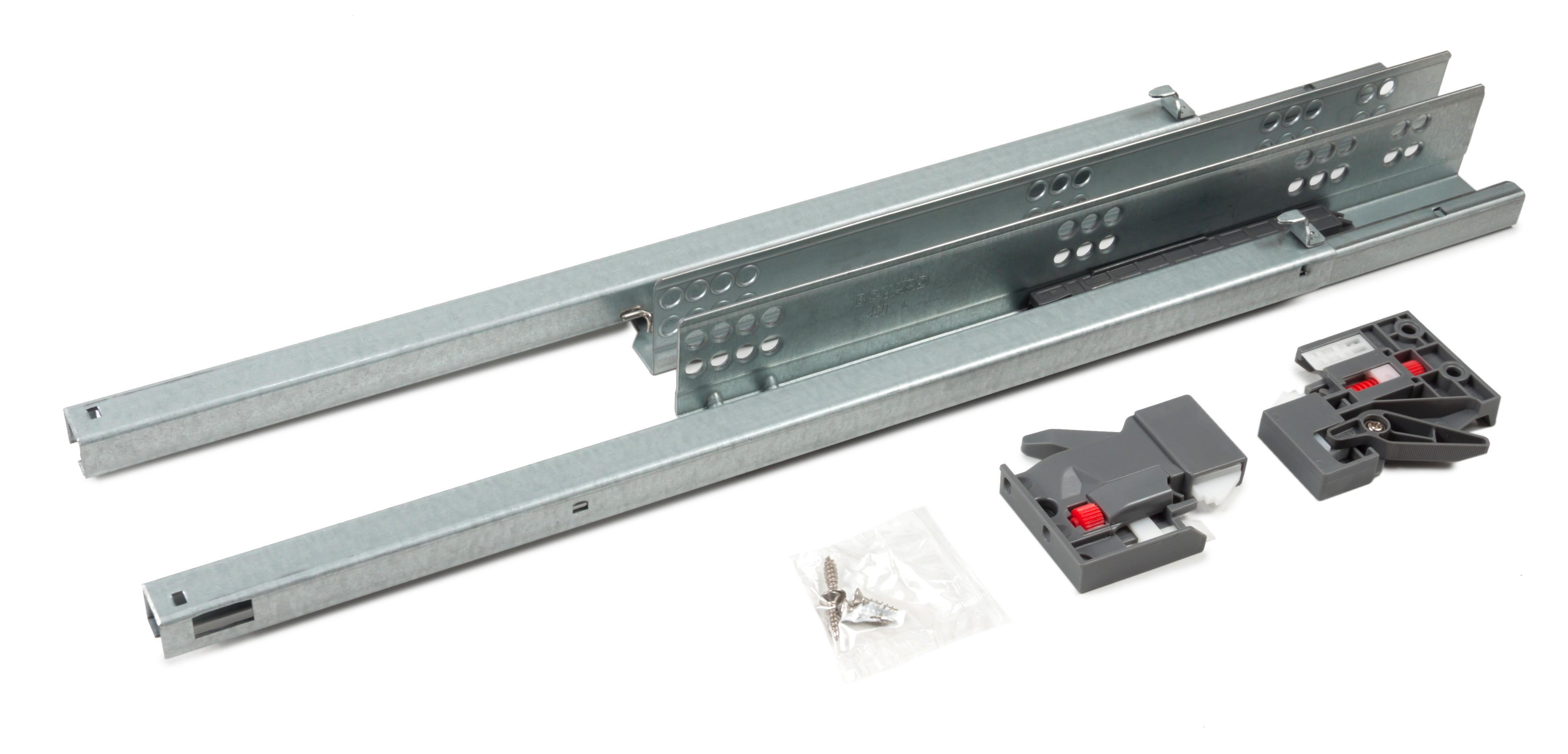 BRD DB8886Zn/ Направляющие cкрытого монтажа B-slide PUSH 450, неполн. выдв. (надвижной) (снято)