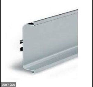 Gola Профиль горизонтальный с двумя закруглениями L=4100мм, отделка алюминий анодированный (заказ)