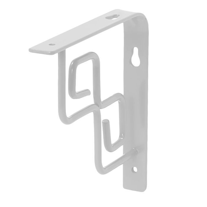 Консоль фигурная ОРХИДЕЯ, 150*150*3 мм, белый (в стопе)