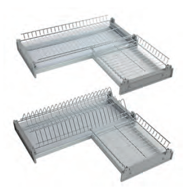 Сушка угловая, 600 оцинкованная 2 уровня, 1 поддон