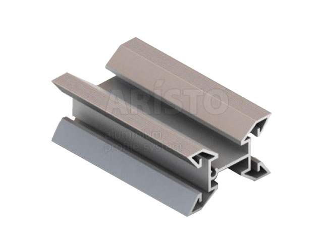 Аристо Вертикальный несущий профиль 5,4м Черный матовый