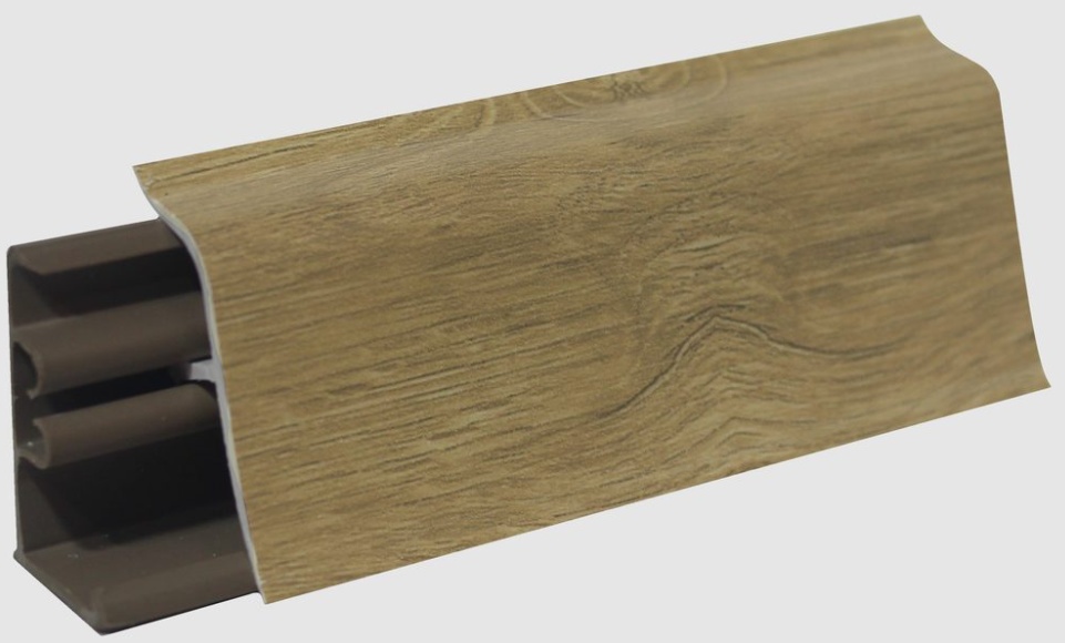 KORNER плинтус для столешниц 37*20*3000мм, LB-381-6112 "Дуб вотан" (заказ)