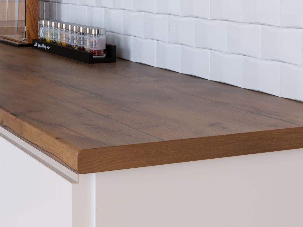 Столешница R3 КЕДР МК 3000*600*38мм 2 группа - Таксус 7053/FL_R3