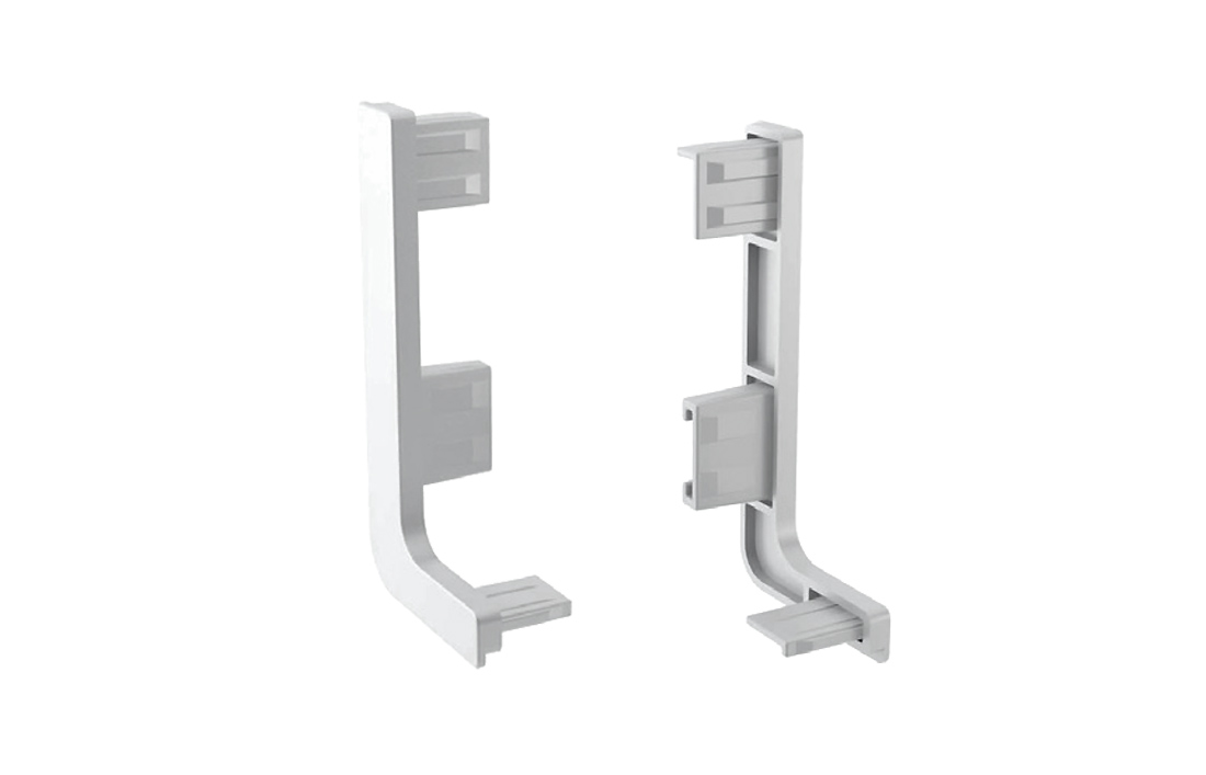 МФС Комплект закрытых заглушек для C-образного профиля (2шт.) серый №13 SALE (стоп-лист)