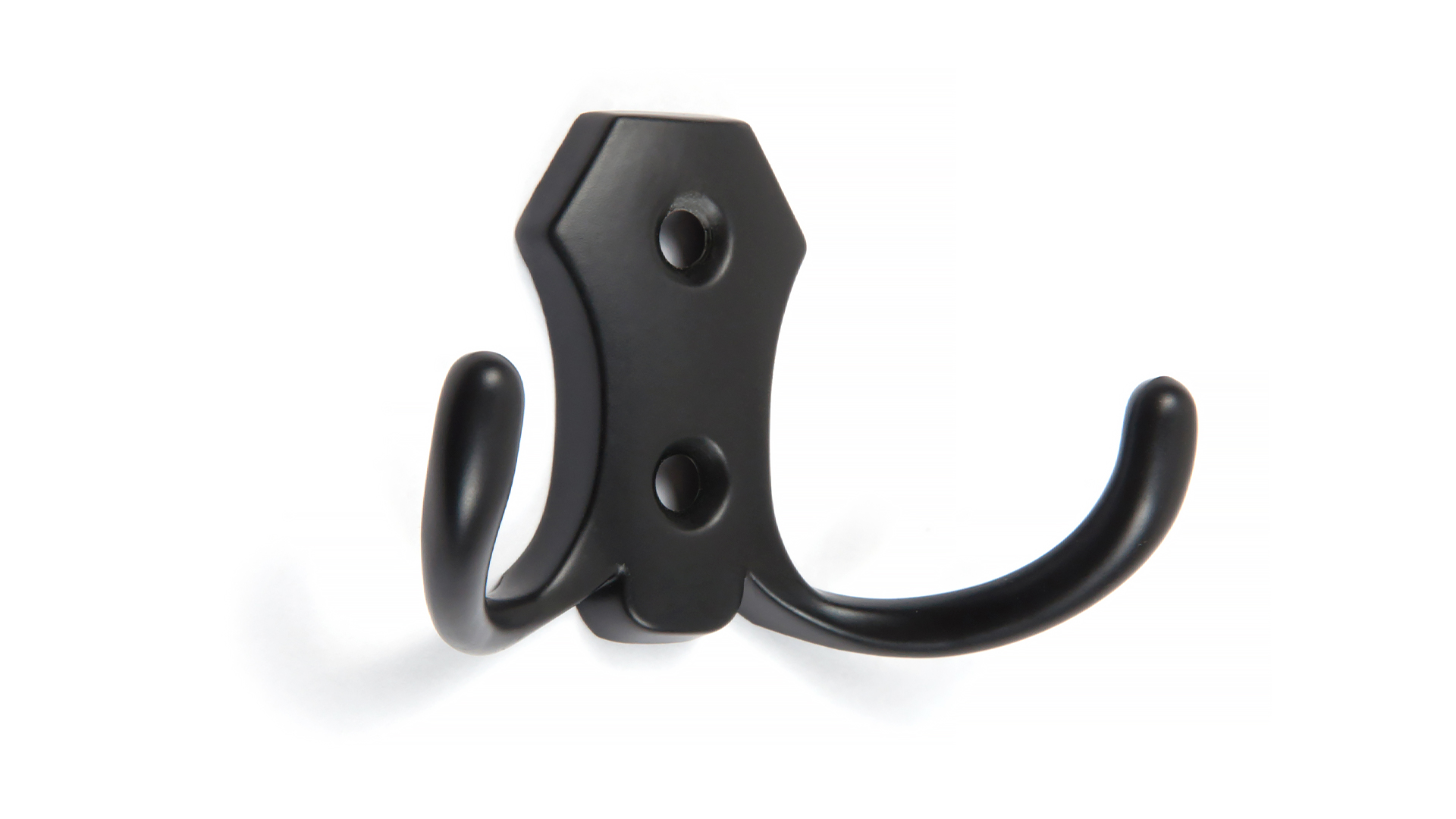 BRD K203BL.2  Крючок 2-х рожковый черный матовый (заказ)