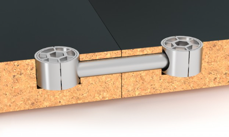 BRD Стяжка B-fix ST11/01/5/Zn/01, для панелей от 18мм, эксц. 25х15, дюбель двойной (снято)