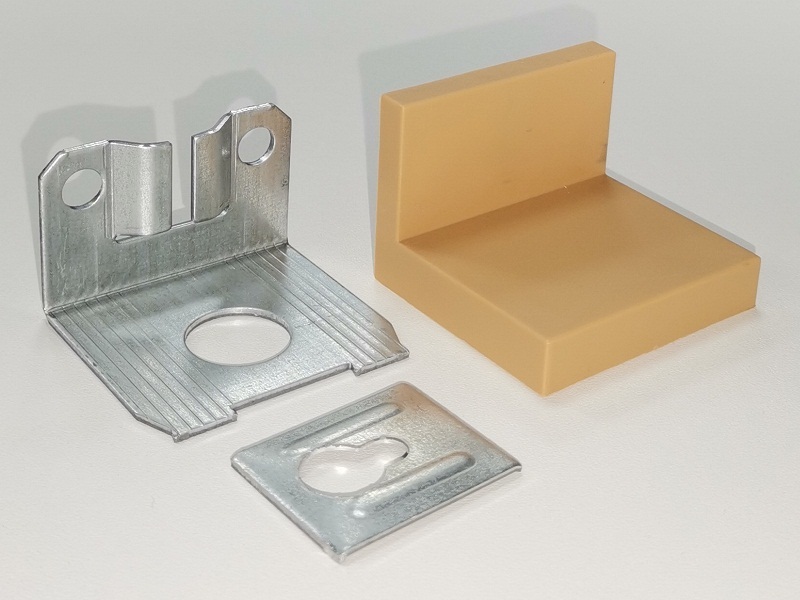 Уголок фиксирующий + накладка  бежевый SALE