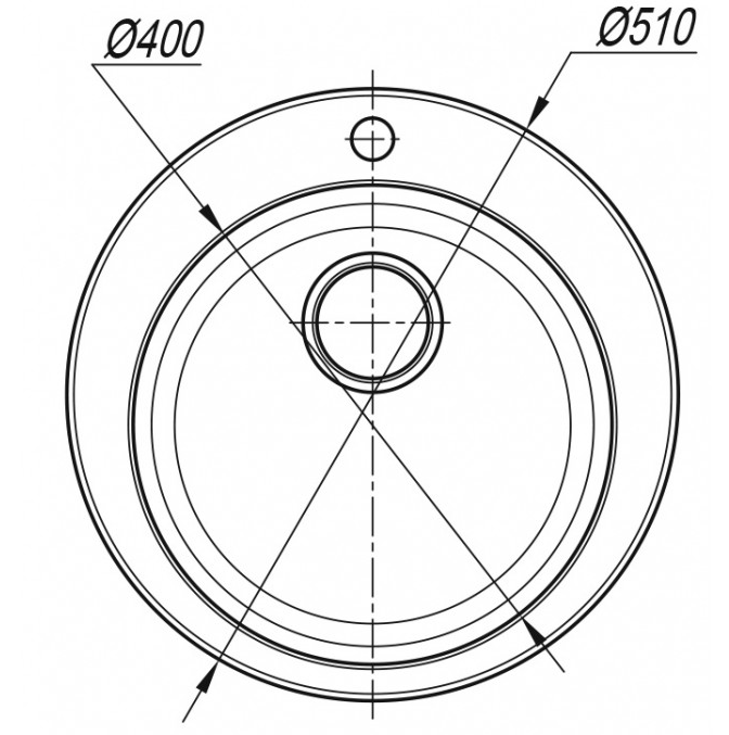 Мойка Dr. Gans Гала 510 круглая графит