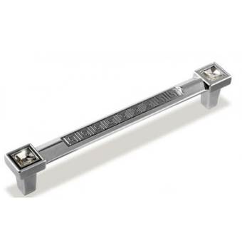 ВЛ FS-125 ручка скоба 160 мм хром глянцевый/кристалл SALE (стоп-лист)