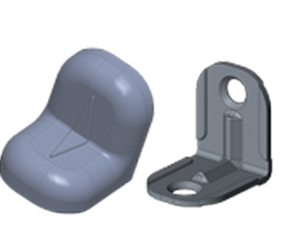 Уголок крепежный + пластиковая крышка  серый 20*20 №13