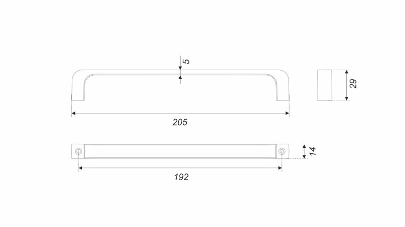 BRD RS287CP.4 ручка-скоба192 BOY хром полированный (снято) SALE
