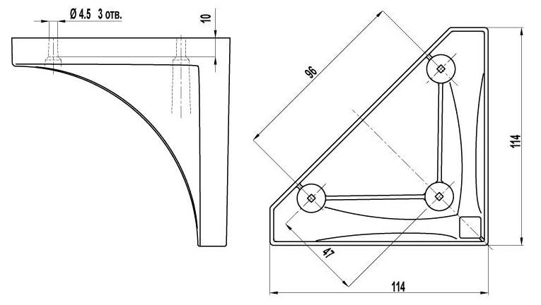 X-019 Опоры нерегулируемые Валмакс h 110 серебро прванс/9003 белый матовый SALE