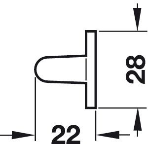 Держатель галстуков никель 425мм Hefele (заказ)