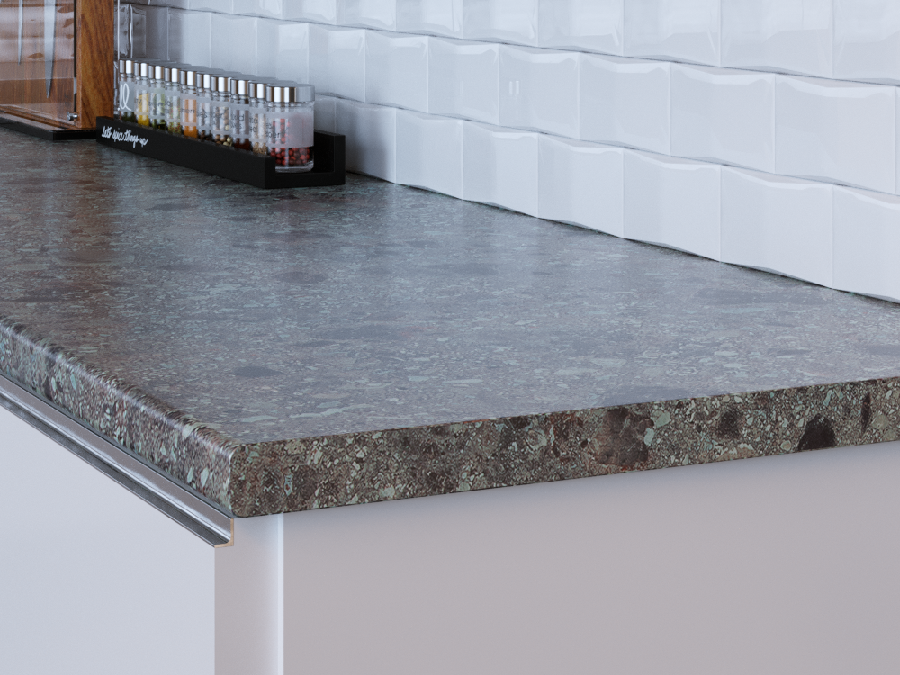 Столешница КЕДР МК 3000*600*38мм 1 группа - Брекчия Антика 2240/S (снят)