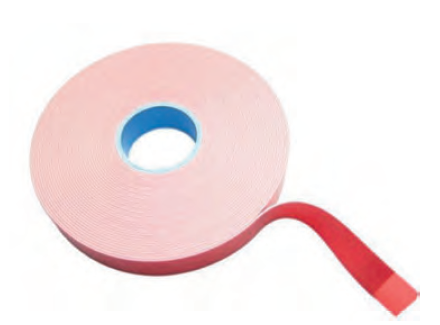 скотч двусторонний 19 мм х 20 м (красный)